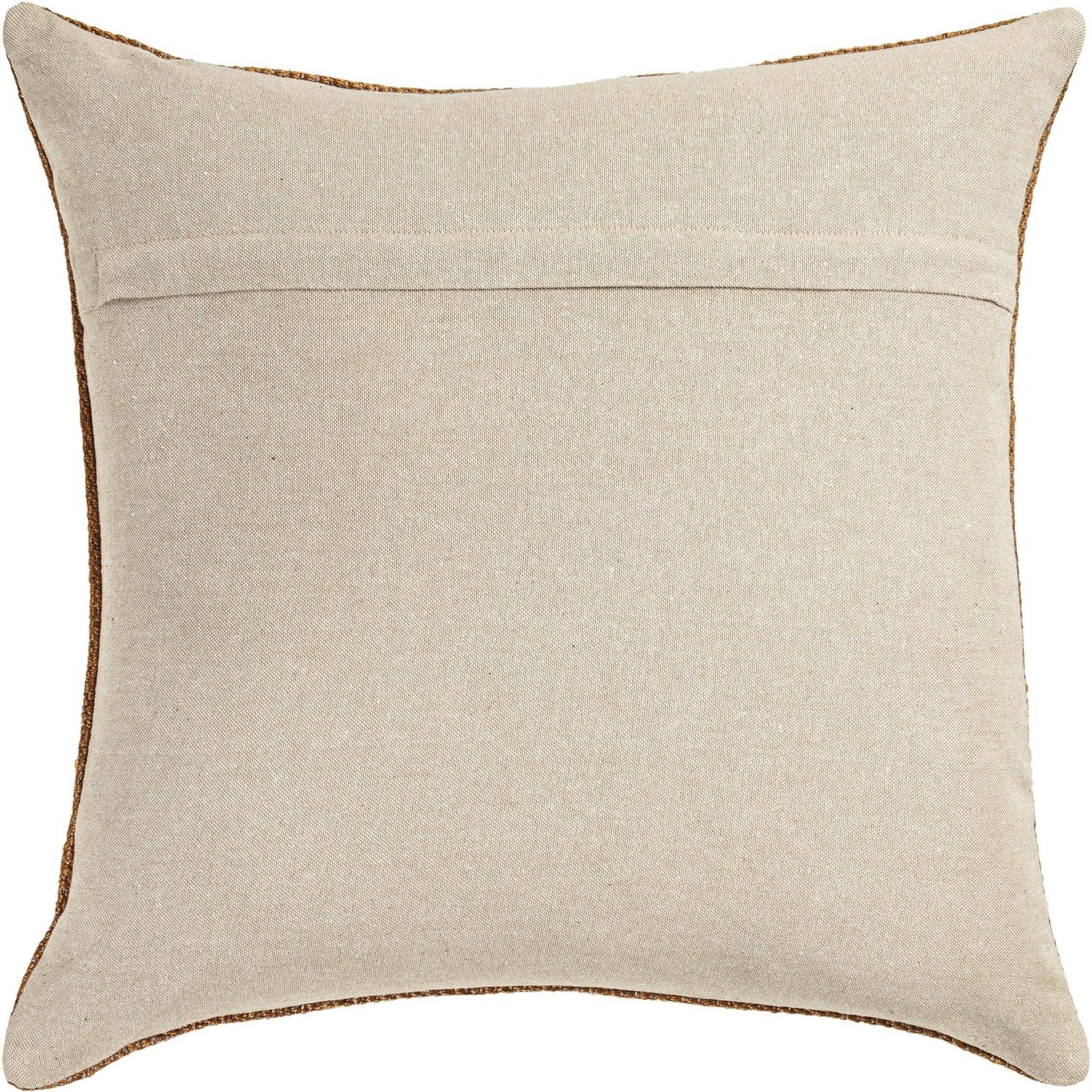 TOV Furniture Terra Square Wool and Jute Kilim Throw Pillow