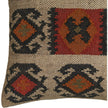 TOV Furniture Terra Square Wool and Jute Kilim Throw Pillow
