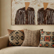 TOV Furniture Terra Square Wool and Jute Kilim Throw Pillow