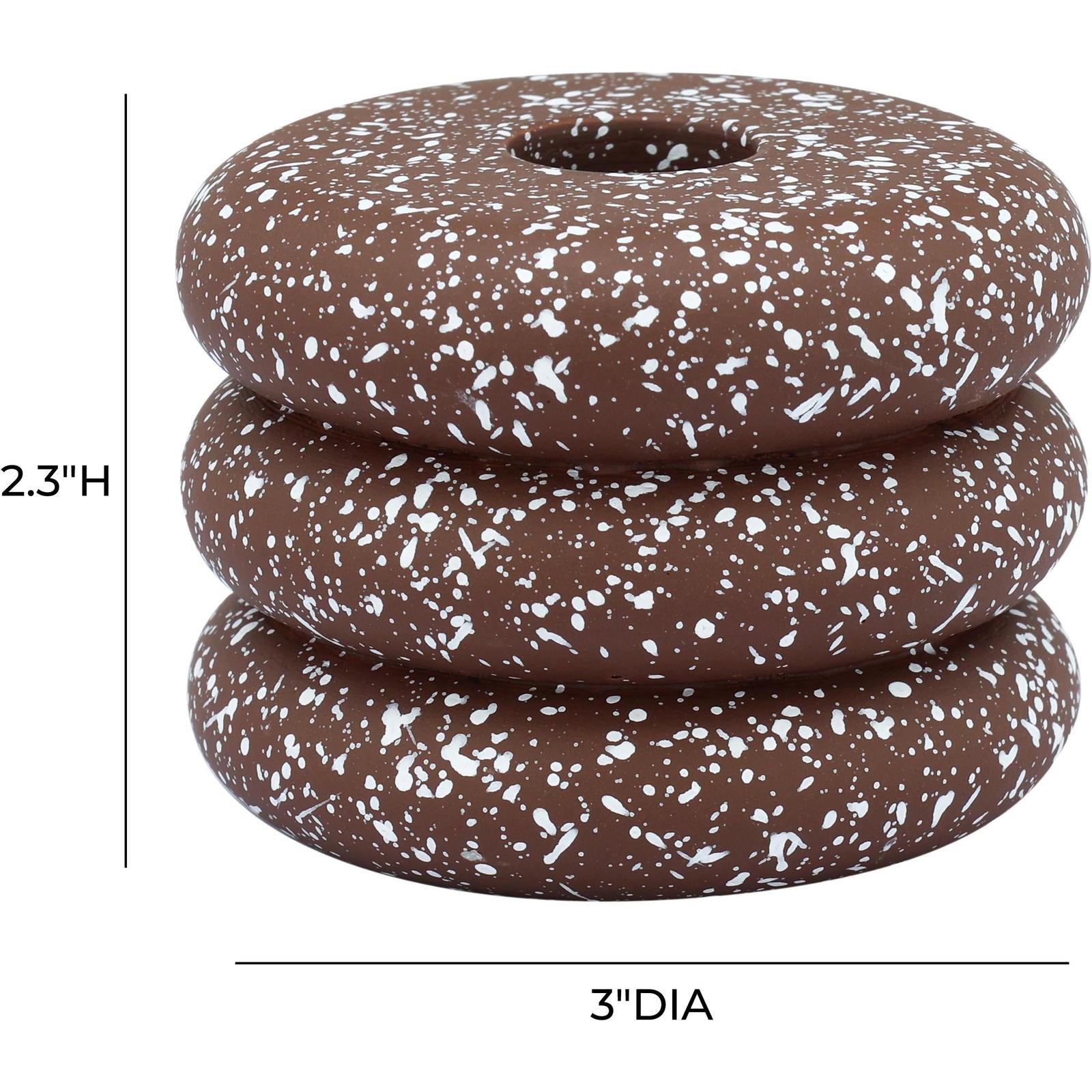TOV Furniture Gabby Speckled Stacked Candleholder