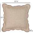 TOV Furniture Striped Linen Throw Pillow