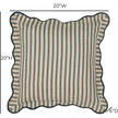 TOV Furniture Striped Linen Throw Pillow