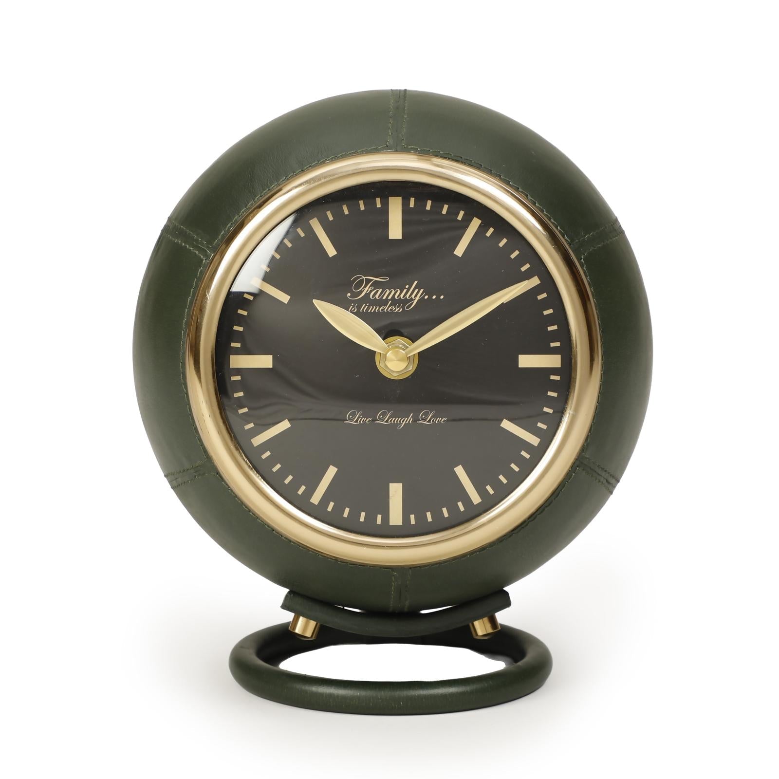 TOV Furniture Draper Dark Green Contract-Grade Standing Accent Clock