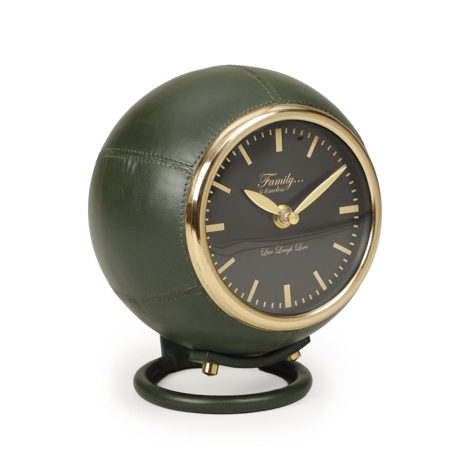 TOV Furniture Draper Dark Green Contract-Grade Standing Accent Clock