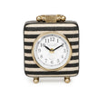 TOV Furniture Mona Black Striped Contract-Grade Standing Accent Clock