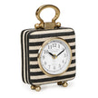 TOV Furniture Mona Black Striped Contract-Grade Standing Accent Clock