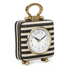 TOV Furniture Mona Black Striped Contract-Grade Standing Accent Clock