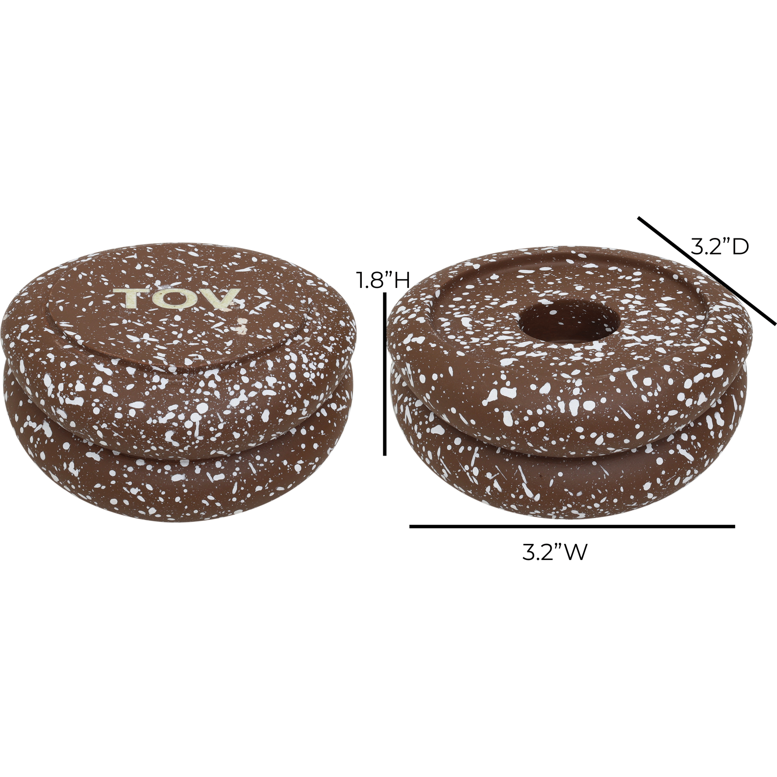 TOV Furniture Gabby Stacking Candle Holder - Set of 2