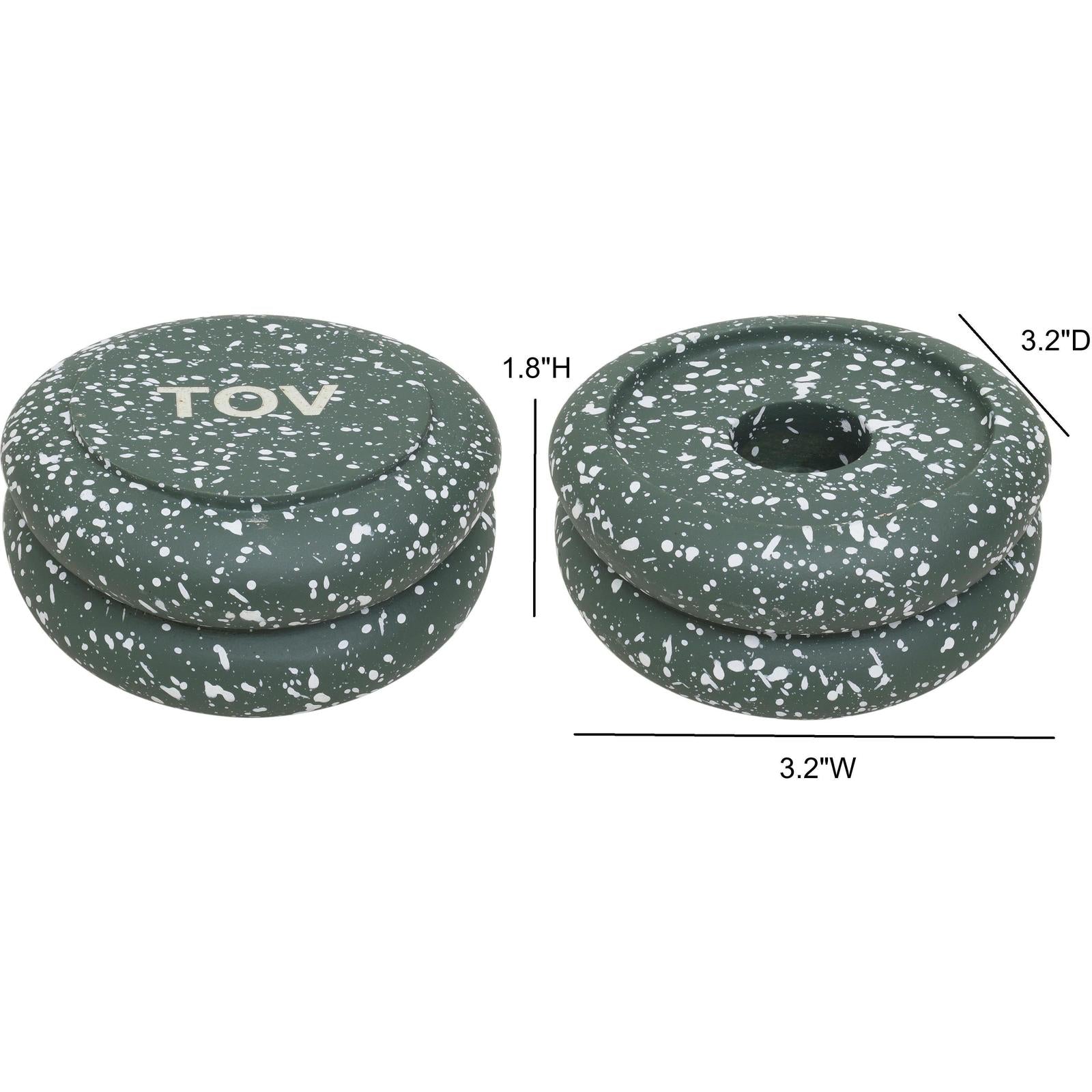 TOV Furniture Gabby Stacking Candle Holder - Set of 2
