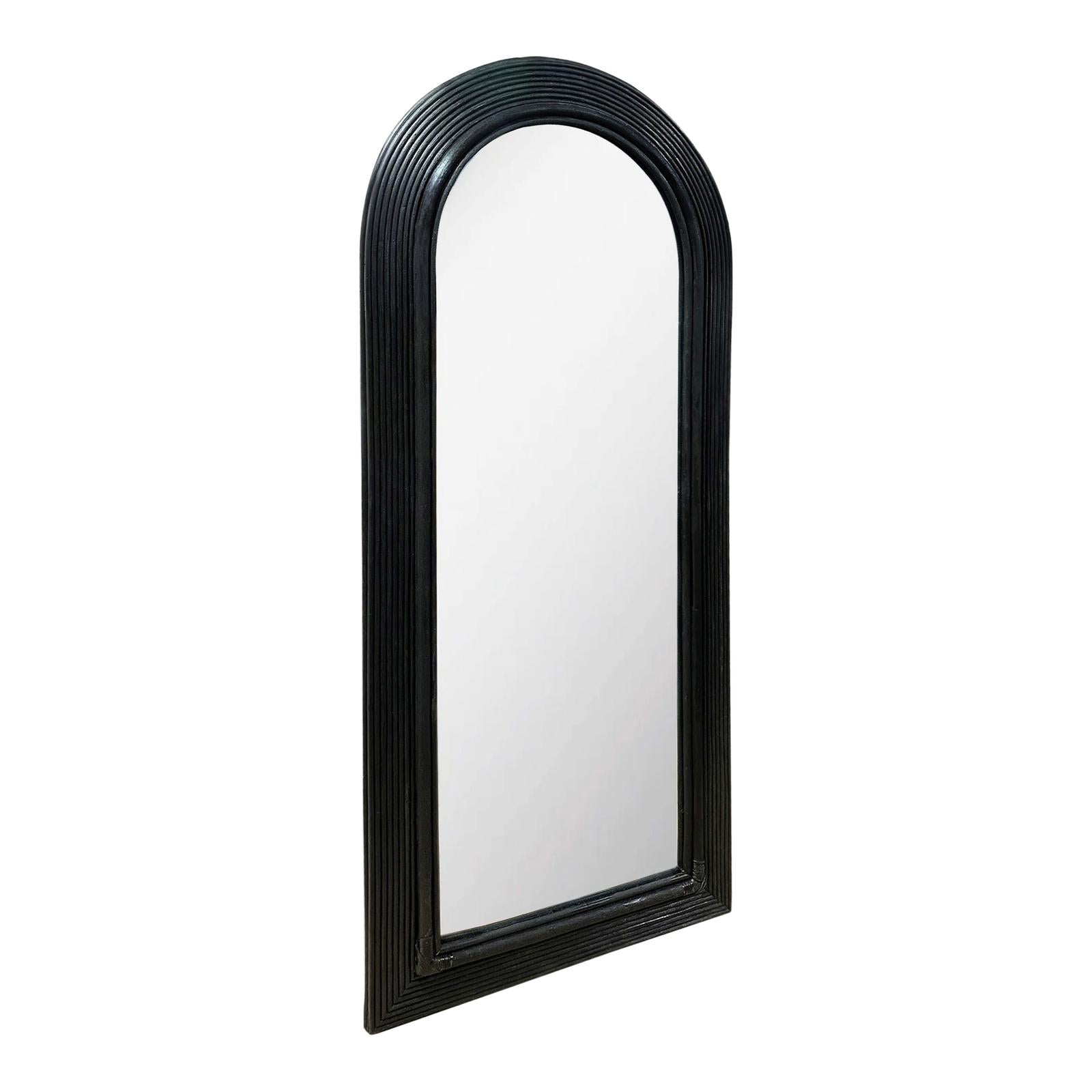 TOV Furniture Tanya Rattan 70 Inch Floor Mirror