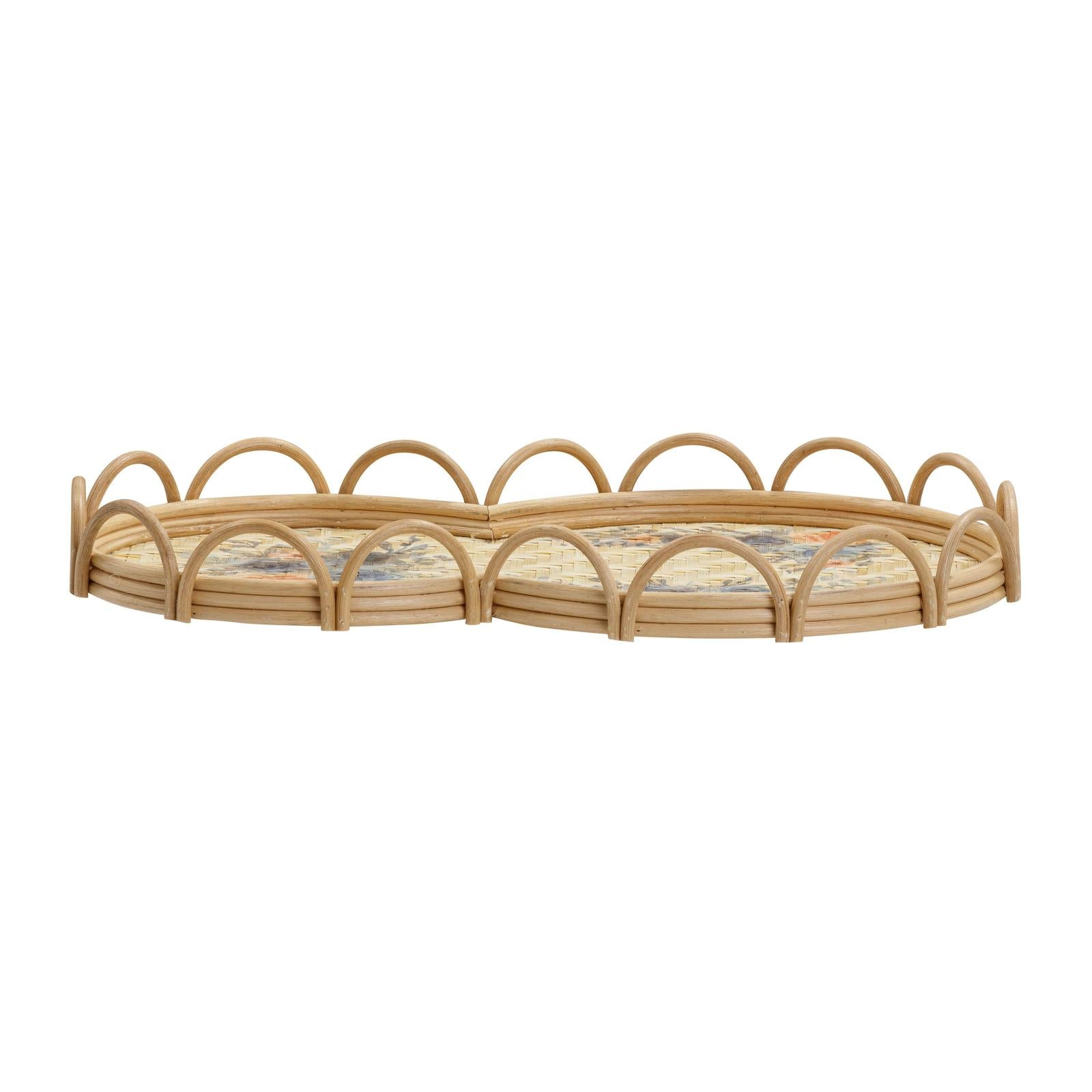 TOV Furniture Corey Figure Eight Bamboo Tray