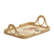 TOV Furniture Corey Floral Bamboo Tray