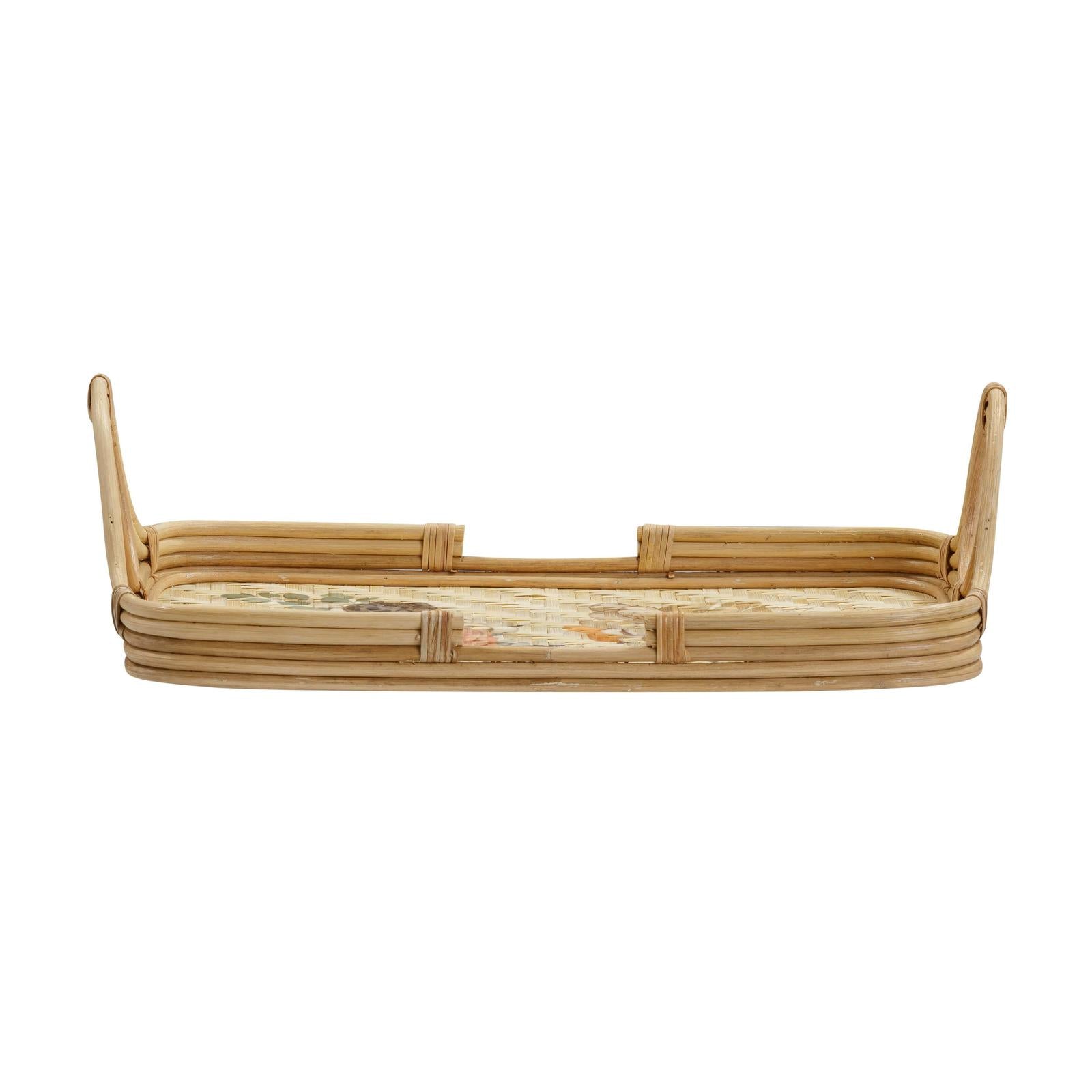 TOV Furniture Corey Floral Bamboo Tray