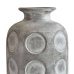 TOV Furniture Earthenware Aztec Tub Flower Vase in Grey
