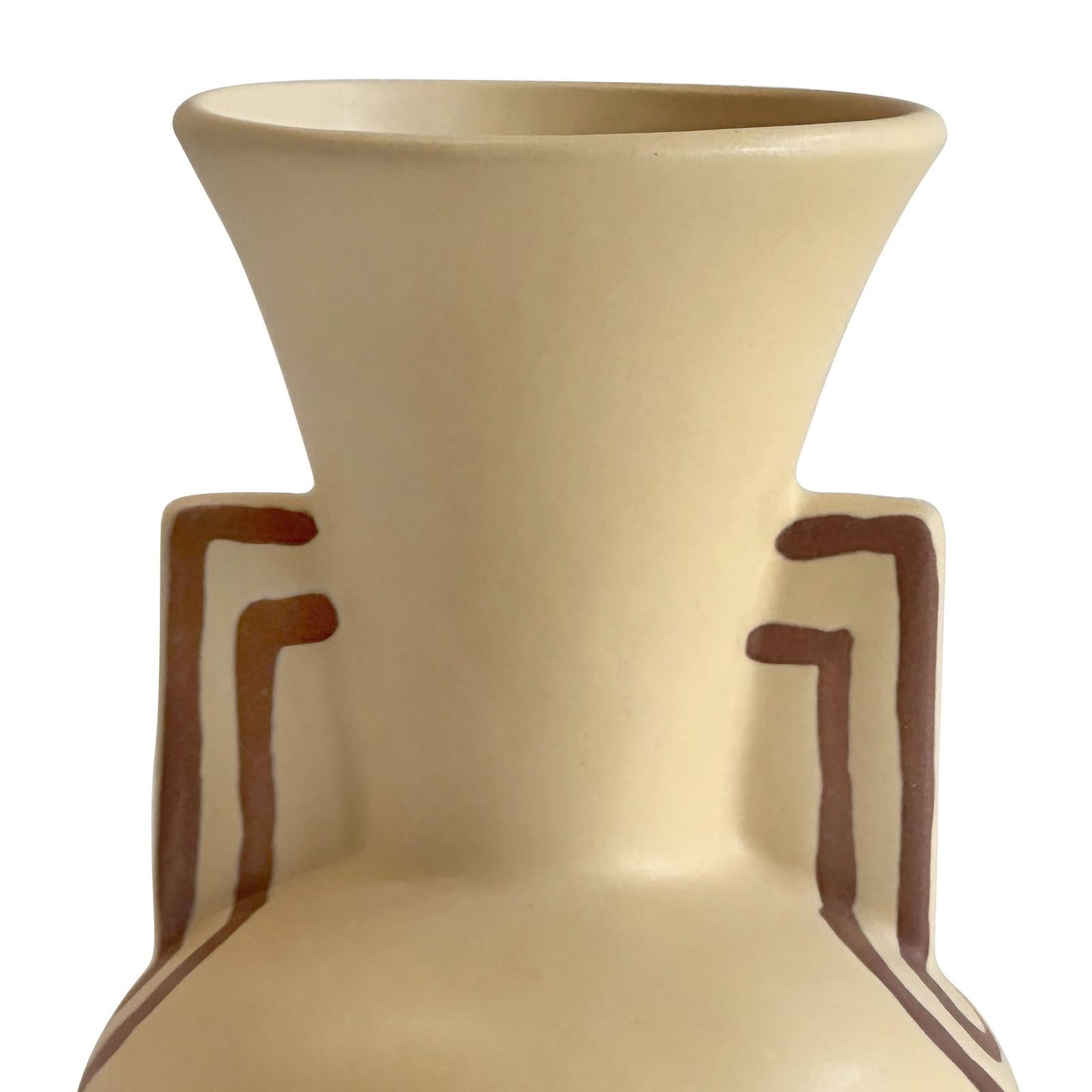 TOV Furniture Ceramic Line Art Trumpeter Vase