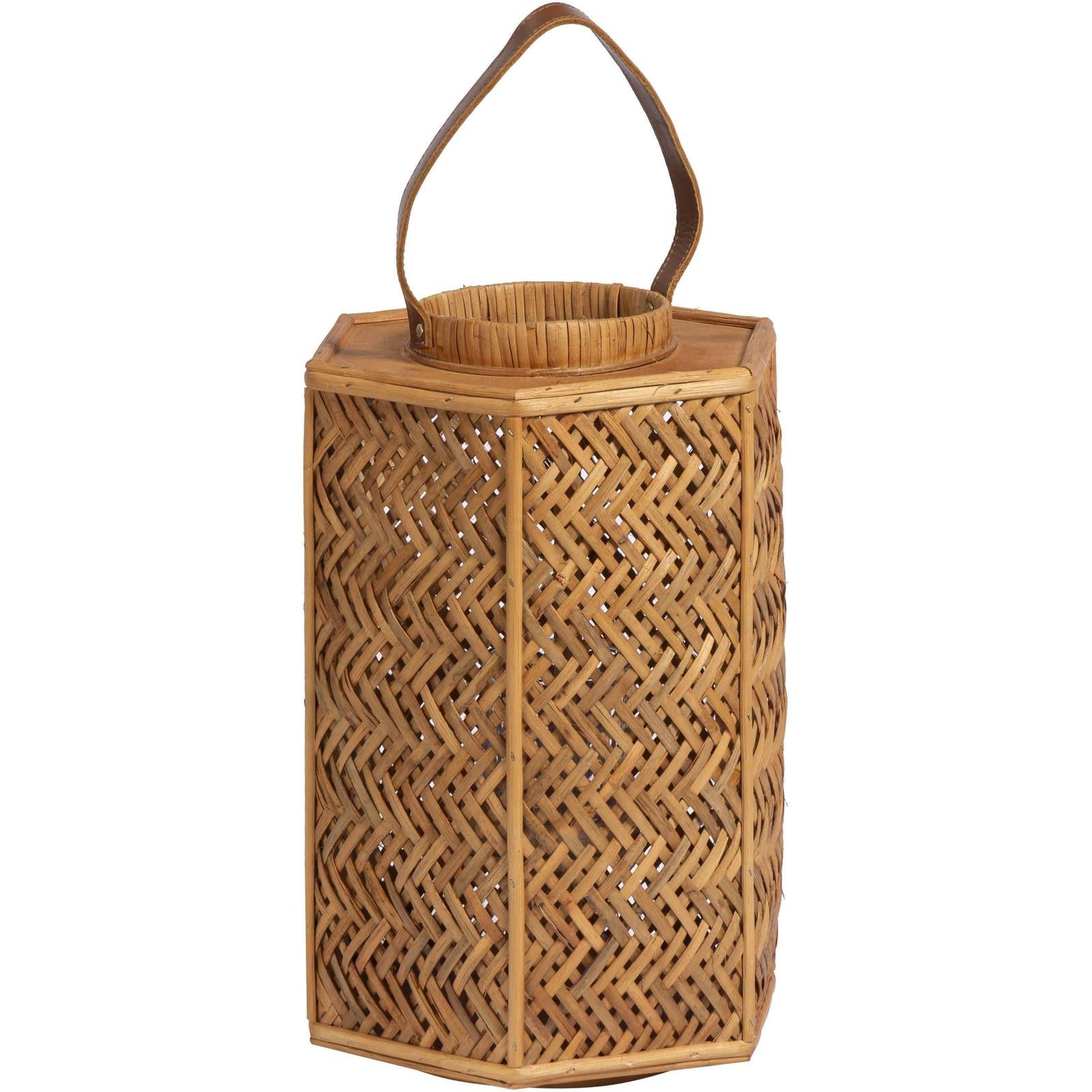 TOV Furniture Andi Natural Rattan Lantern