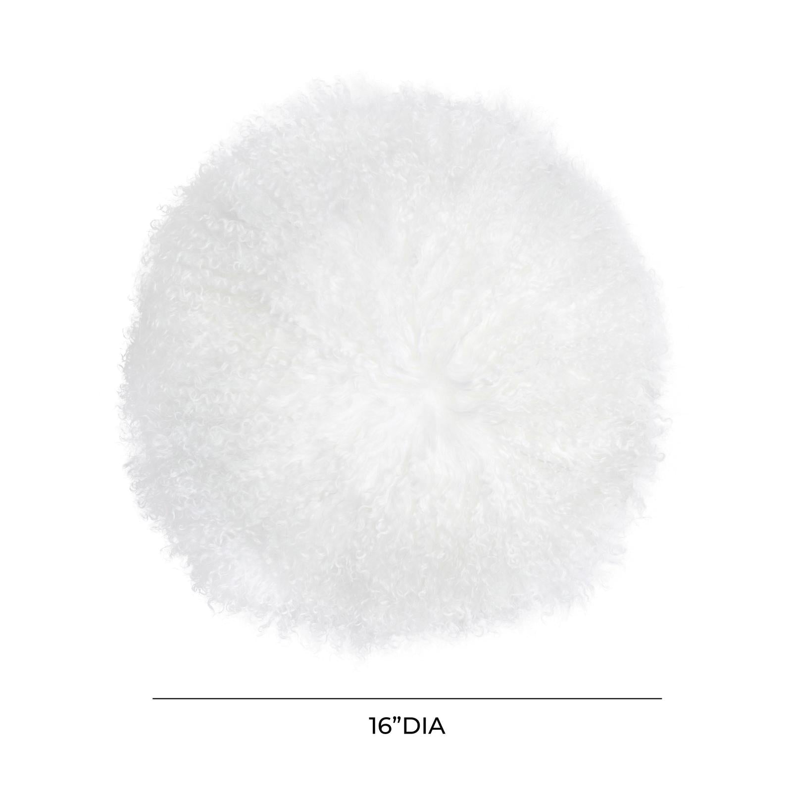 TOV Furniture New Zealand Sheepskin 16 Inch Round Pillow