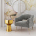 TOV Furniture Carri Gold Round Wall Mirror