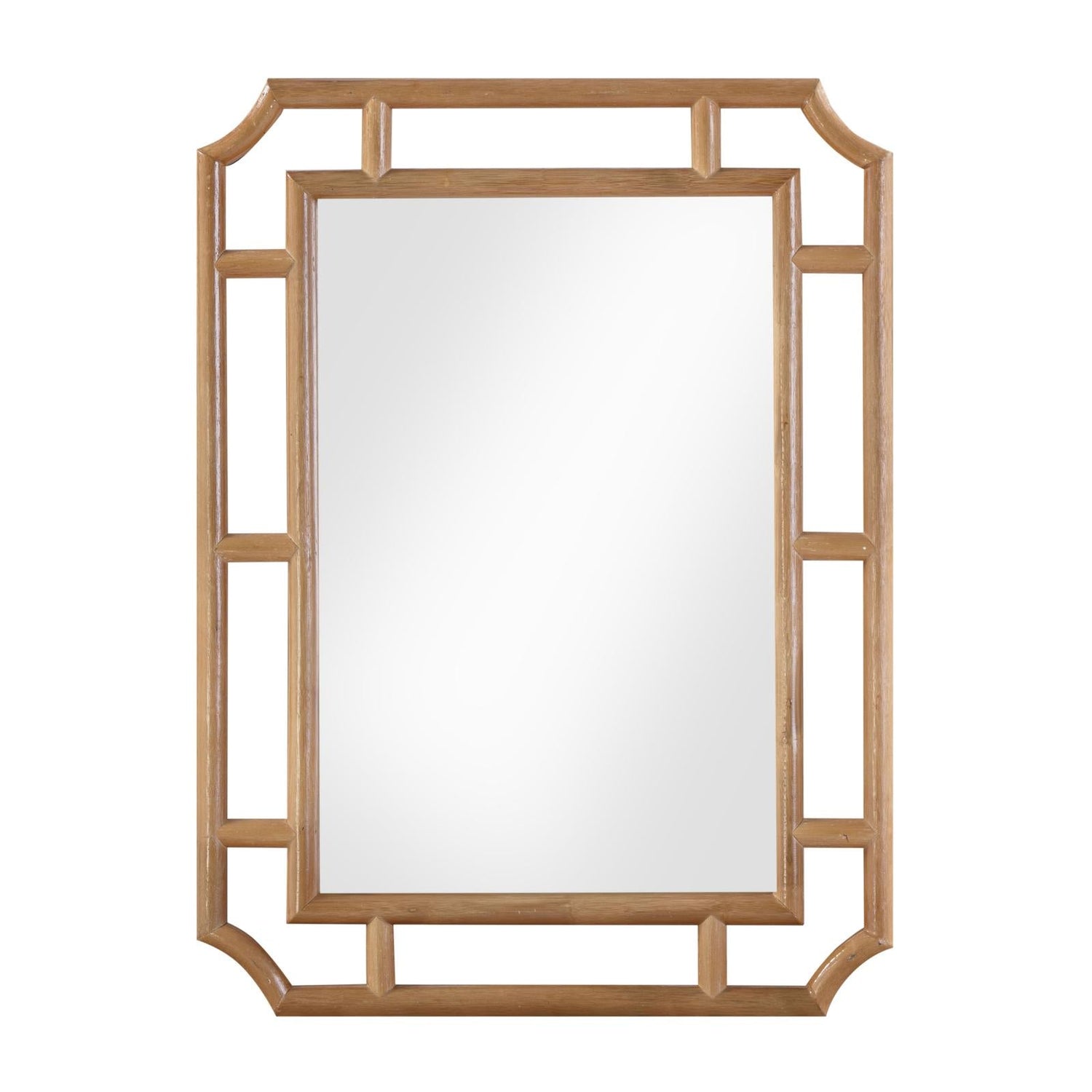 TOV Furniture Cienna 24"x32" Natural Rattan Wall Mirror