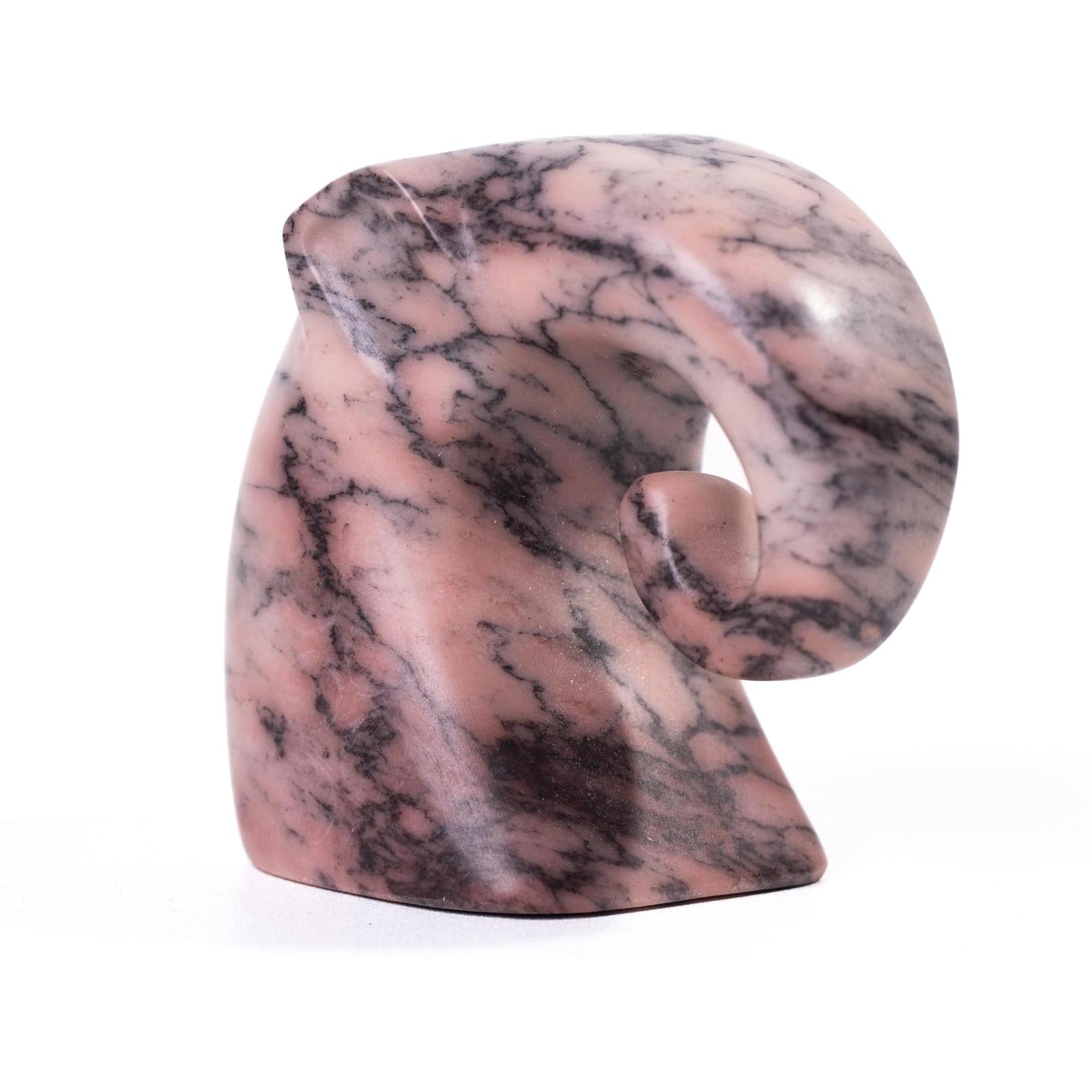 TOV Furniture Marble Pink Elephant Statue