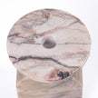 TOV Furniture Marble White Brown Candle Holder