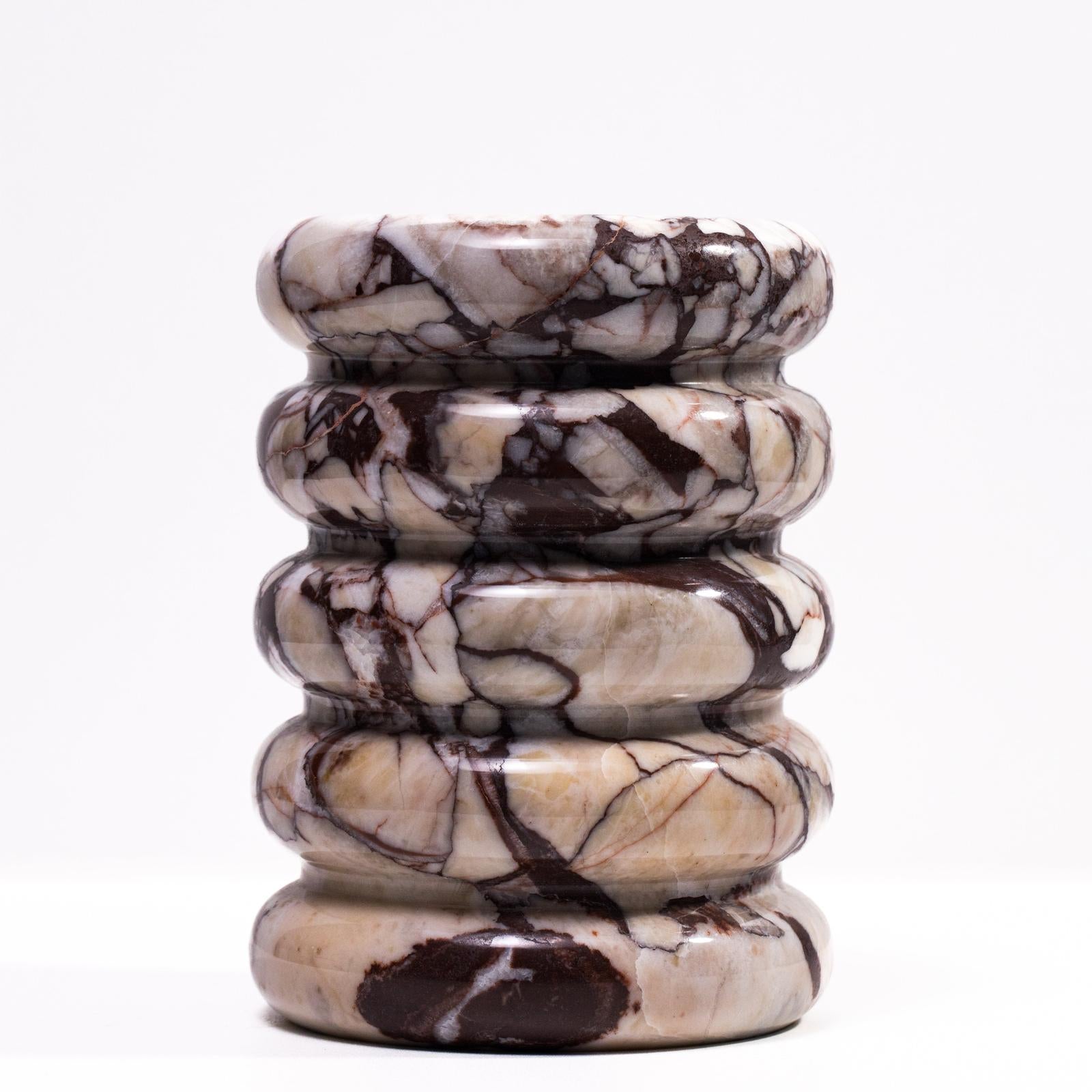 TOV Furniture Marble Layered Decorative Vase
