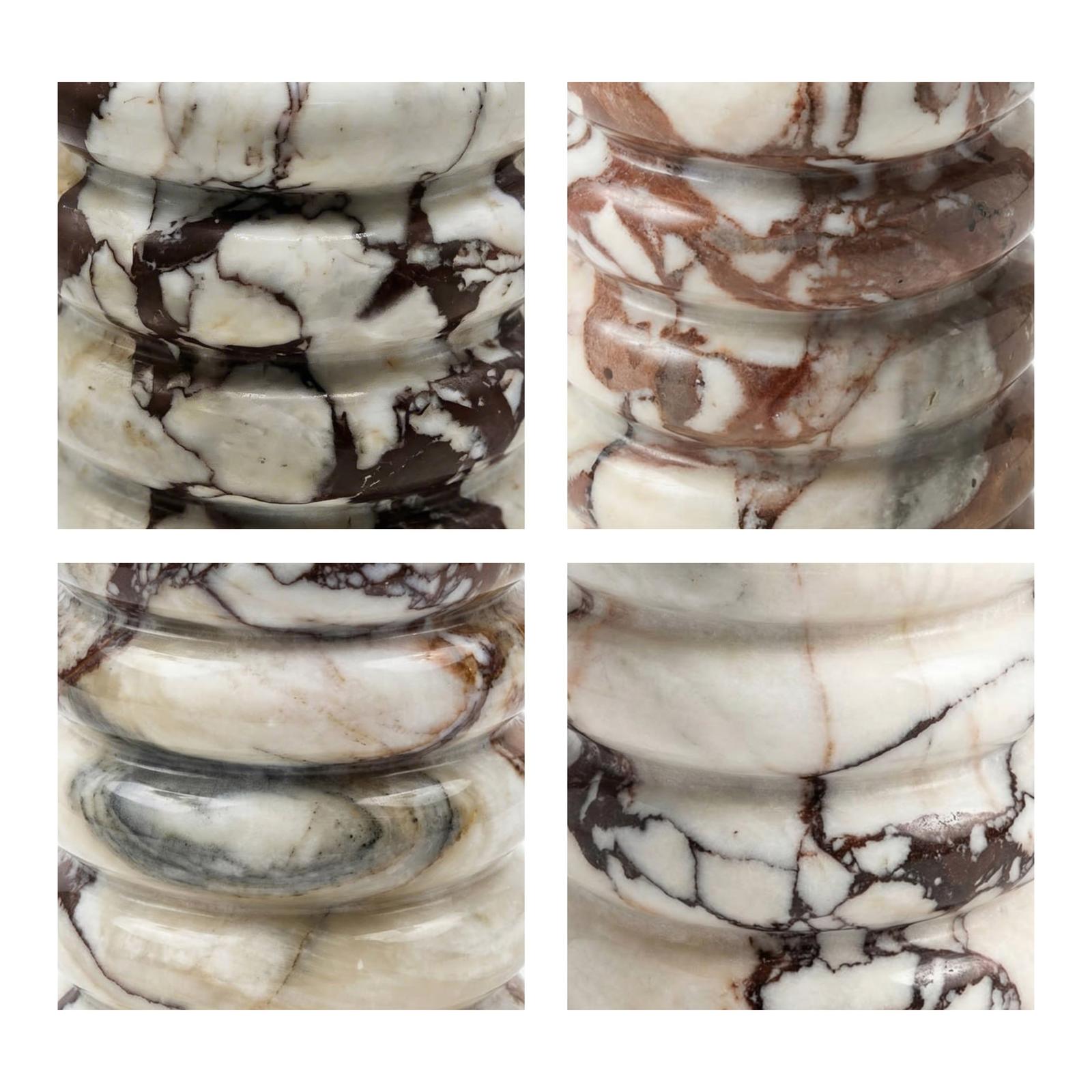 TOV Furniture Marble Layered Decorative Vase