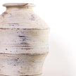 TOV Furniture Visha Scalloped Distressed Cream Terracotta Decorative Vase