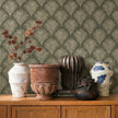 TOV Furniture Visha Cream and Blue Terracotta Decorative Vase