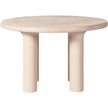 TOV Furniture Barbara Cream Textured Indoor / Outdoor Round Dining Table