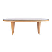 TOV Furniture Caren Natural Rattan and Glass Oval Dining Table