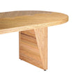 TOV Furniture Caren Natural Rattan and Glass Oval Dining Table