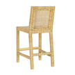 TOV Furniture Amara Rattan & Cream Contract-Grade Linen Counter Stool
