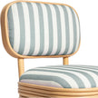 TOV Furniture Dorine Striped Performance Linen & Rattan Dining Chair