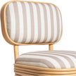 TOV Furniture Dorine Striped Performance Linen & Rattan Dining Chair