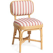 TOV Furniture Dorine Striped Performance Linen & Rattan Dining Chair