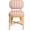 TOV Furniture Dorine Striped Performance Linen & Rattan Dining Chair