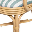 TOV Furniture Dorine Striped Performance Linen & Rattan Dining Armchair