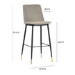 TOV Furniture Evora Velvet Counter Stool Set of 2