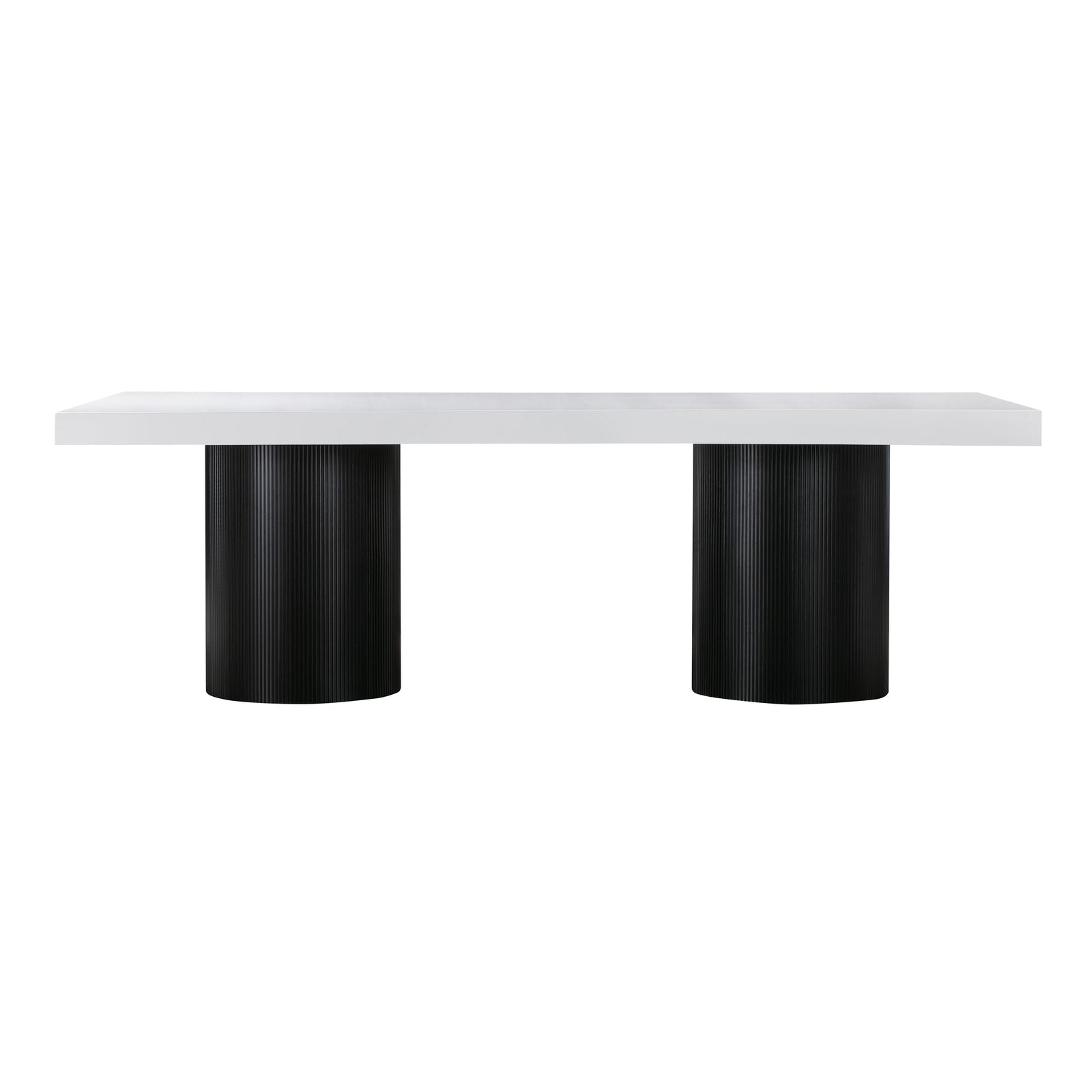 TOV Furniture Nova White Lacquer Dining Table