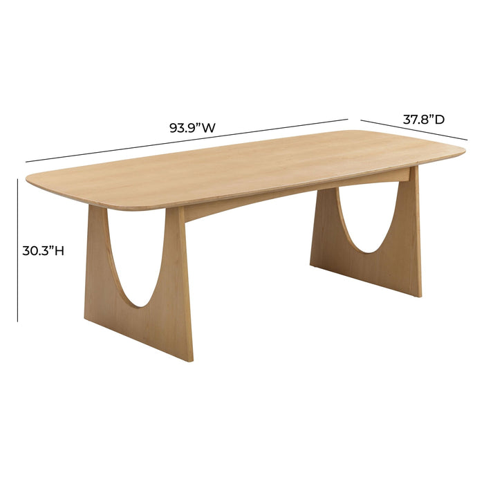 TOV Furniture Cybill Natural Ash Dining Table