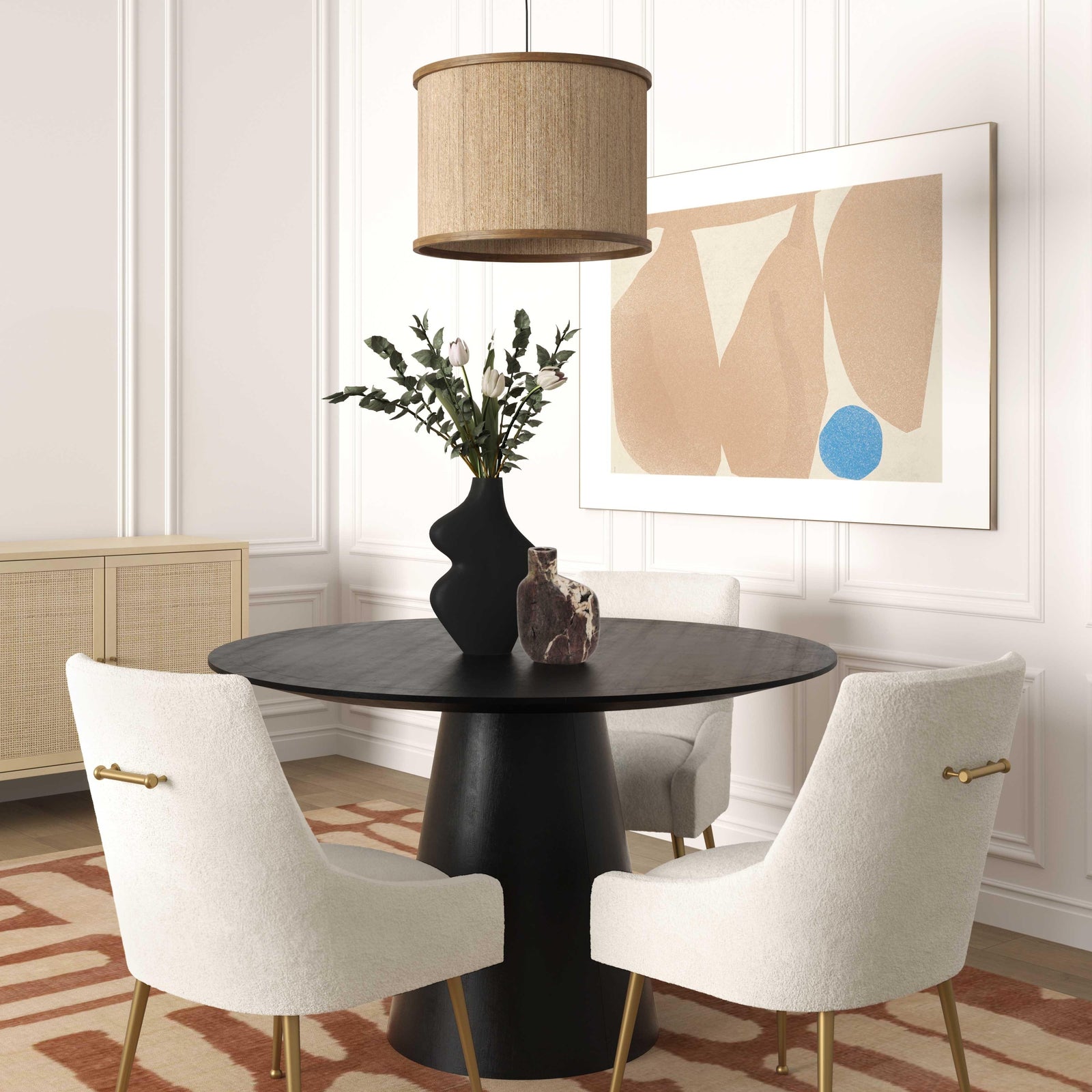 TOV Furniture Sahara Oak Round Dining Table