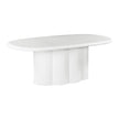 TOV Furniture Elika Faux Plaster Oval Dining Table