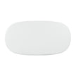 TOV Furniture Elika Faux Plaster Oval Dining Table