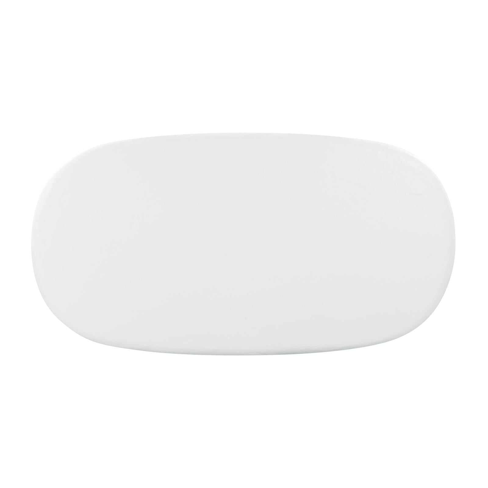 TOV Furniture Elika Faux Plaster Oval Dining Table