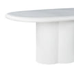 TOV Furniture Elika Faux Plaster Oval Dining Table