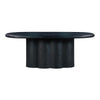 TOV Furniture Elika Faux Plaster Oval Dining Table
