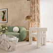 TOV Furniture Sloane Bone White Recycled Fabric Chair