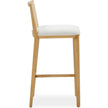 TOV Furniture Gerri Performance Tweed and Rattan Counter Stool