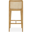TOV Furniture Gerri Performance Tweed and Rattan Counter Stool